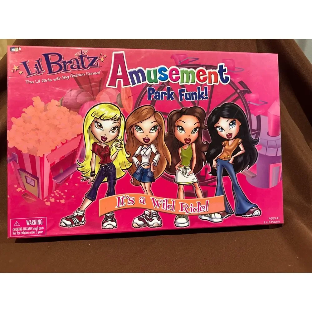 Lil Bratz Amusement Park Funk Board Game 2004